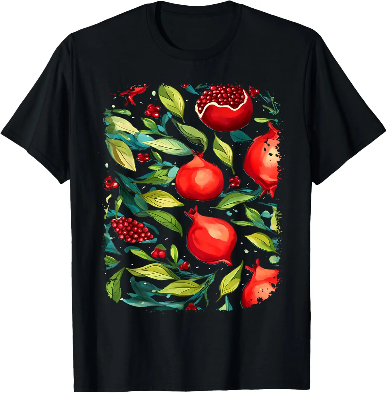 

Botanical Pomegranate Fruit Design Lover Veggies Men Women T-Shirt
