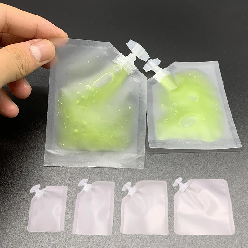 10Pcs Refillable Packaging Bags Travel Essentials Lotion Cosmetics Shampoo Shower Gel Portable Bags Makeup Fluid Bottles