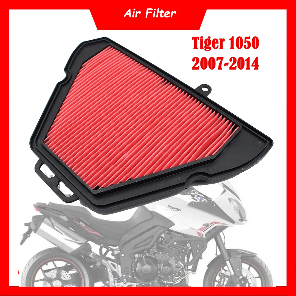 Motorcycle Engine Air Filter Cleaner Air Intake Filter Element For Triumph Tiger1050 Tiger 1050 SE Sport ABS 2007-2014