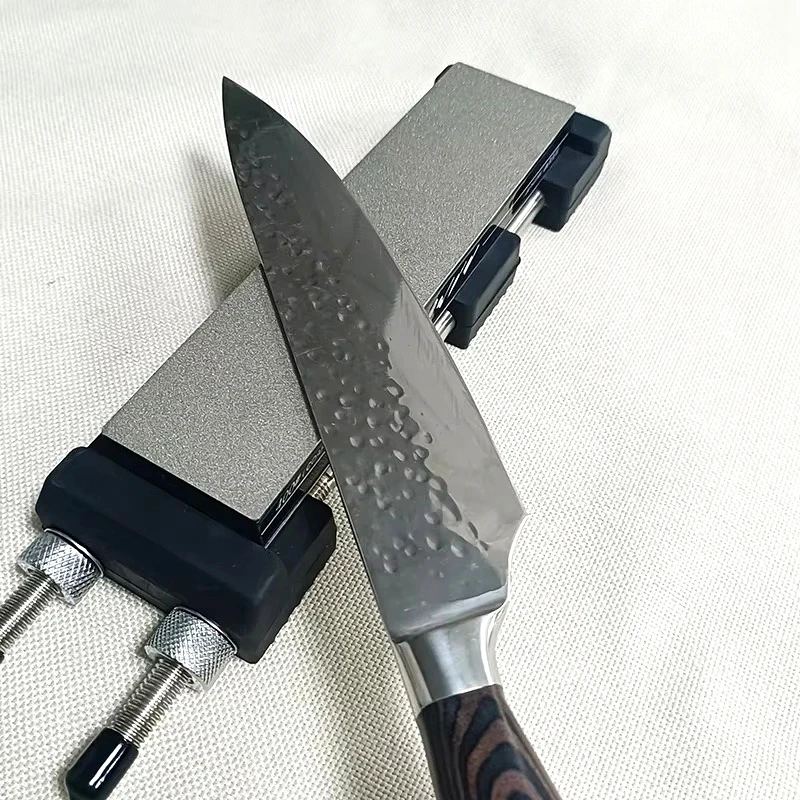 Adjustable No-Slip Sharpener Dual/Single Side 400-1000Grit Diamond Whetstone with No-Slip Rubber for 304 Stainless Steel