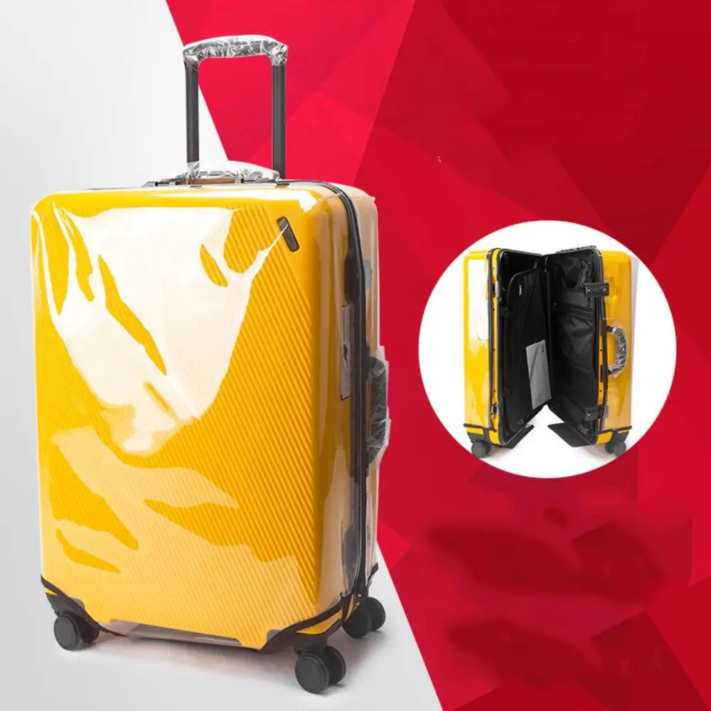 PVC Transparent Suitcase Cover No Disassembly Required Wear-resistant Dustproof Luggage Cover Waterproof Travel Accessories