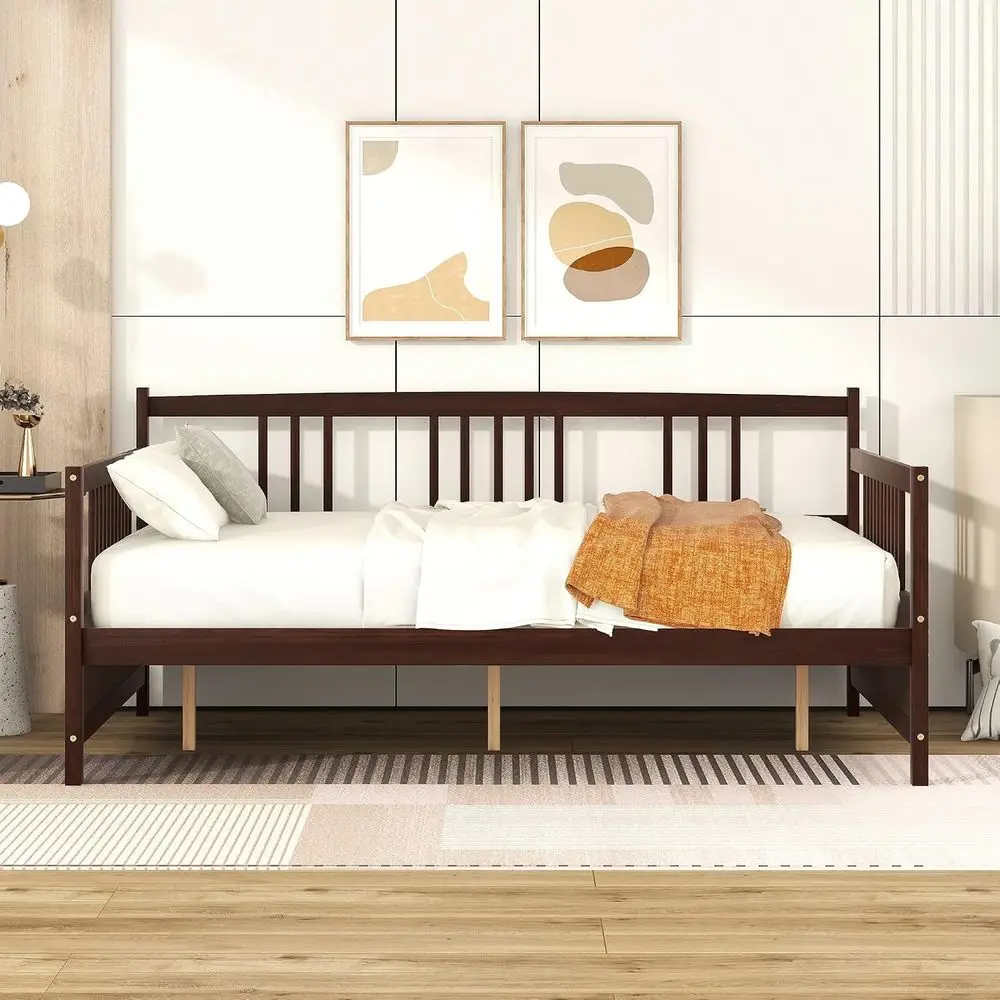 Harper & Bright Designs ull Size Bed e, ern ull Wood Daybed e with Slats Support, Multi-unctional Soa Bed or Living Room, Gt Roo view 3