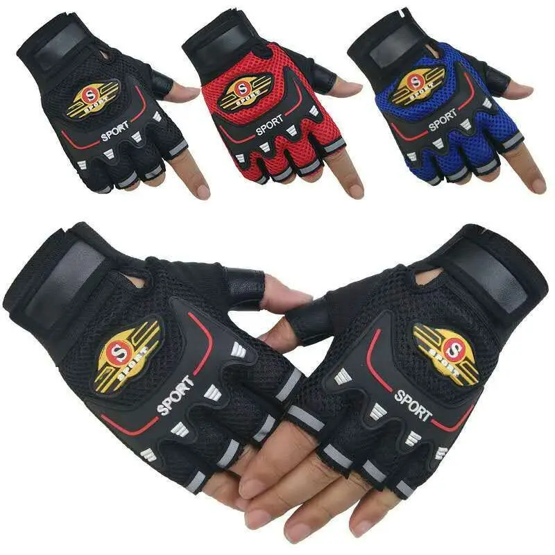 AliExpress NONE Cycling Gloves for Men Summer Spring Breathable Mesh Workout Half Finger Motorcycle Non-slip Sports Hiking Fishing Gym Gloves