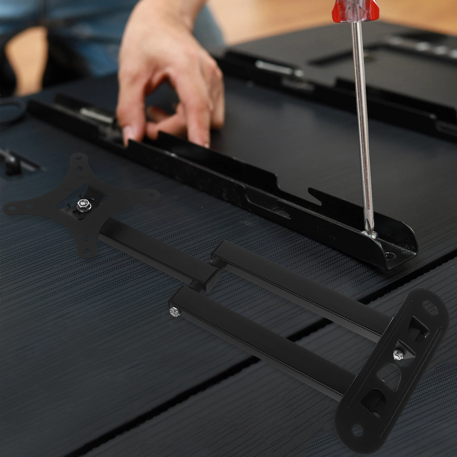 

360 Degree Rotating Mount Stand Extendable Arm Wall Mount For Lcd Monitor Led 14-Inch Swivel Tilt Articulating Bracket