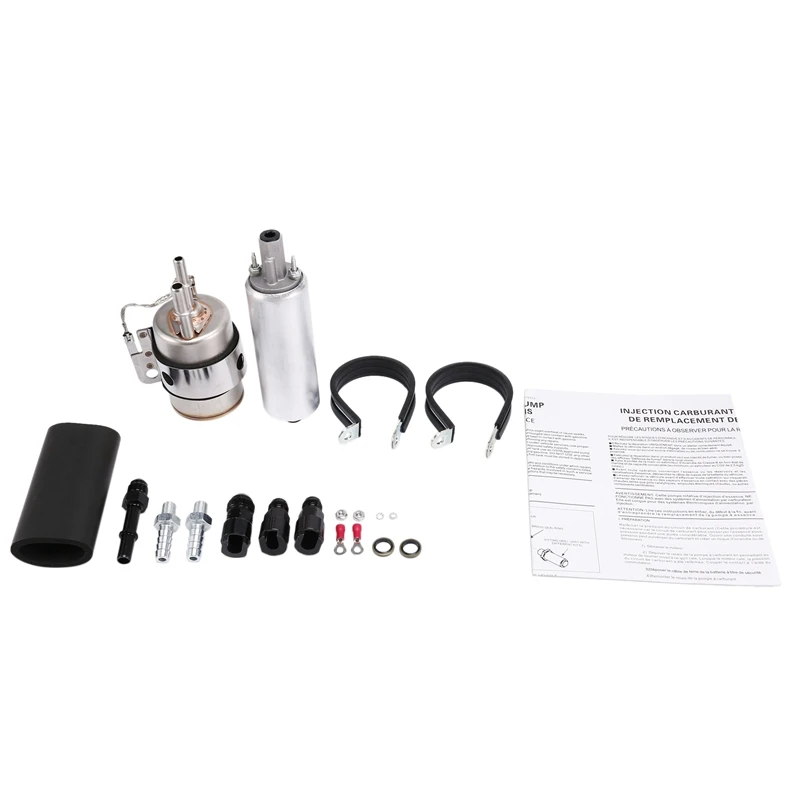 Fuel Filter & Regulator EFI Fuel Pump Kit For Walbro Returnless -6AN Engine Swap