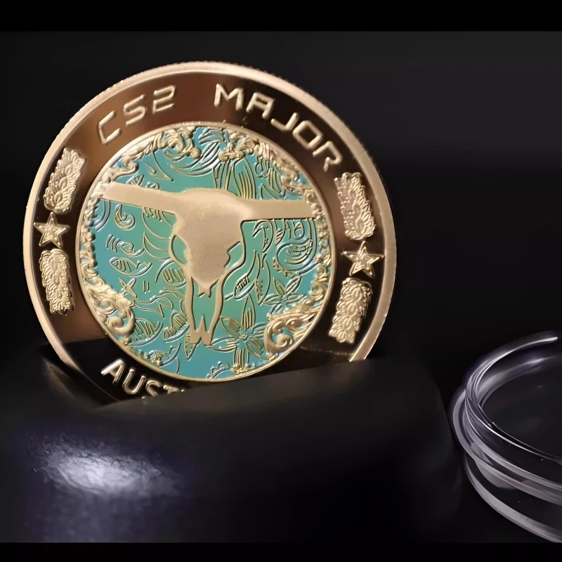 

CSGO 2025 Austin Major High Relief Commemorative Medal Gold Coin Diamond Coin Desktop Ornaments Collectible Game Peripheral Gift