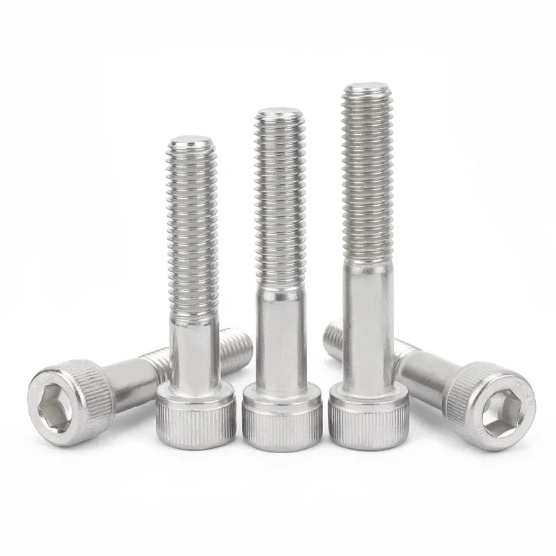 

M4-M12 316 Stainless Steel Hex Socket Cap Head Screws / A4-70 Half Thread Allen Bolts DIN912 Partially Threaded