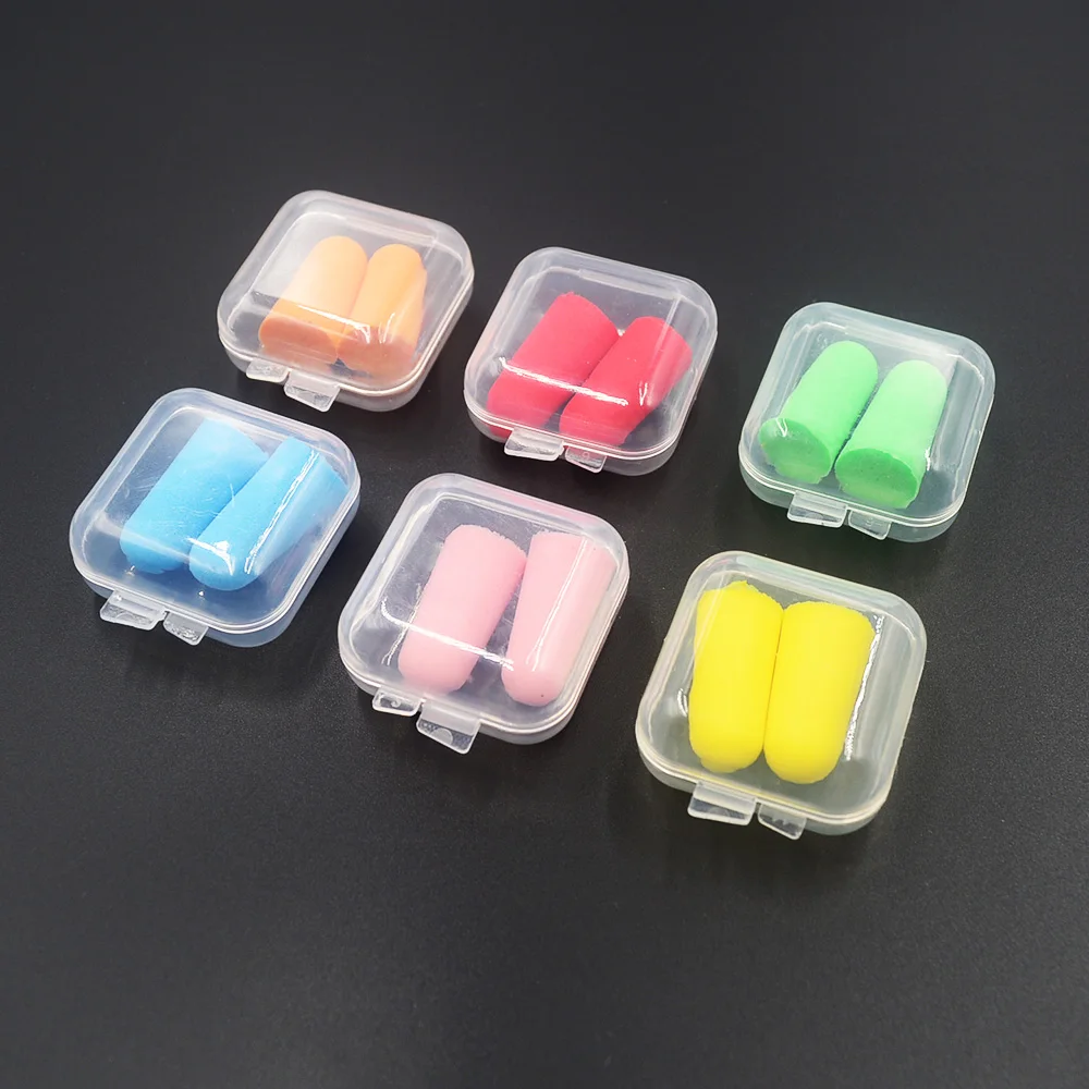 5Pairs Soft Comfort Foam Ear Plugs Tapered Travel Sleep Noise Prevention Earplugs Noise Reduction for Travel Sleeping