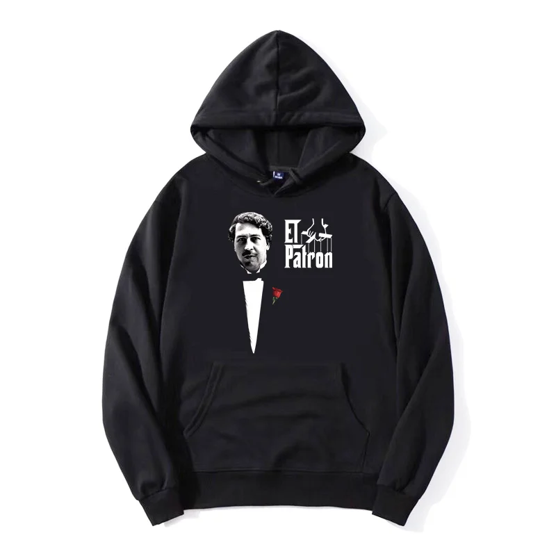 Narcos El Patron Pablo Escobar EL Chapo Hoodie Classic Unisex Cotton Clothing Hoody Funny Tops Jacket Zip Up Hoodie Sweatshirt