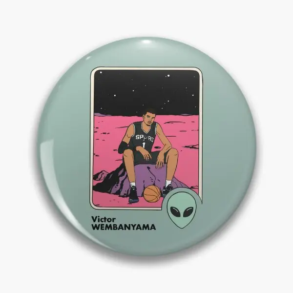 Victor Wembanyama X Dr Manhattan Vintag  Soft Button Pin Fashion Creative Badge Clothes Gift Lapel Pin Lover Jewelry Collar