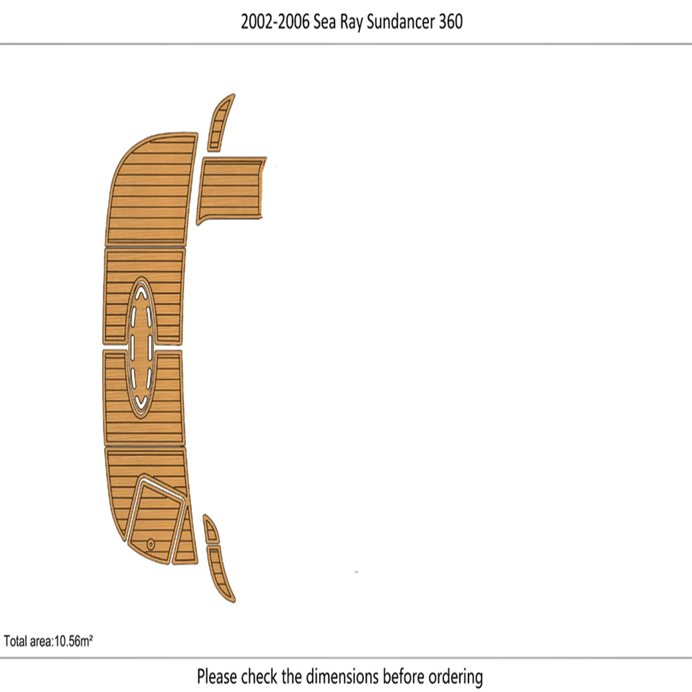 

2002-2006 Sea Ray 360 Sundancer swim platform 1/4" 6mm EVA Foam floor SeaDek MarineMat Gatorstep Style Self Adhesive