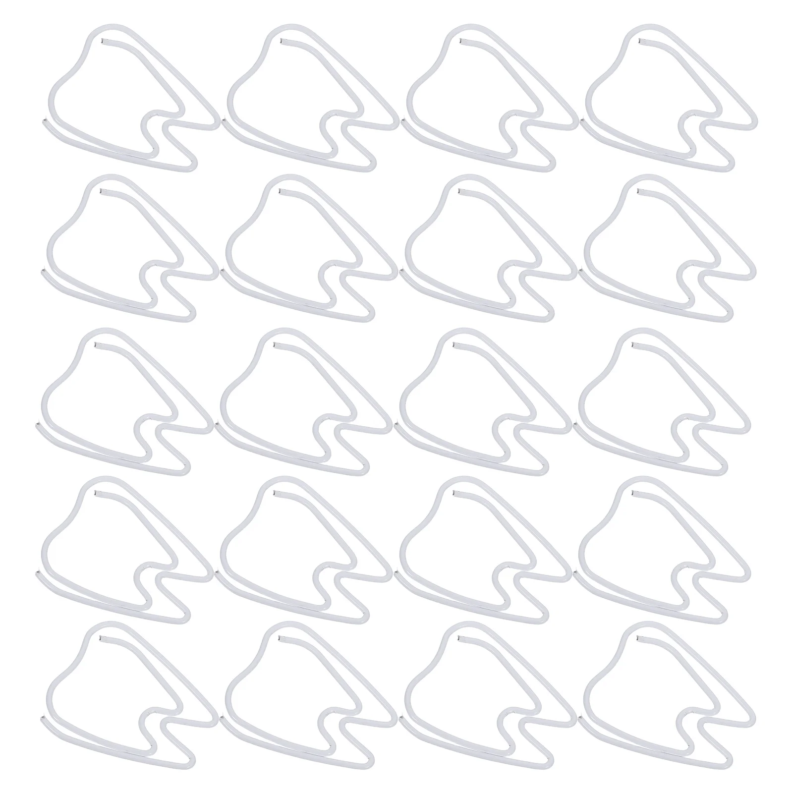 

100 Pcs Teeth Paper Clip Office Supplies for Women Teacher Decorate Metal Clips Cute Plastic Fancy