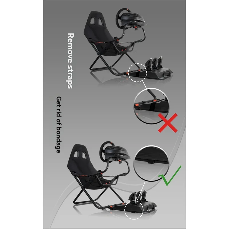 A82M-Pedal Fixing Kit For Playseat Challenger Seat For Thrustmaster Pedal TLCM T3PM Simulated Racing Pedal Fixation Kit
