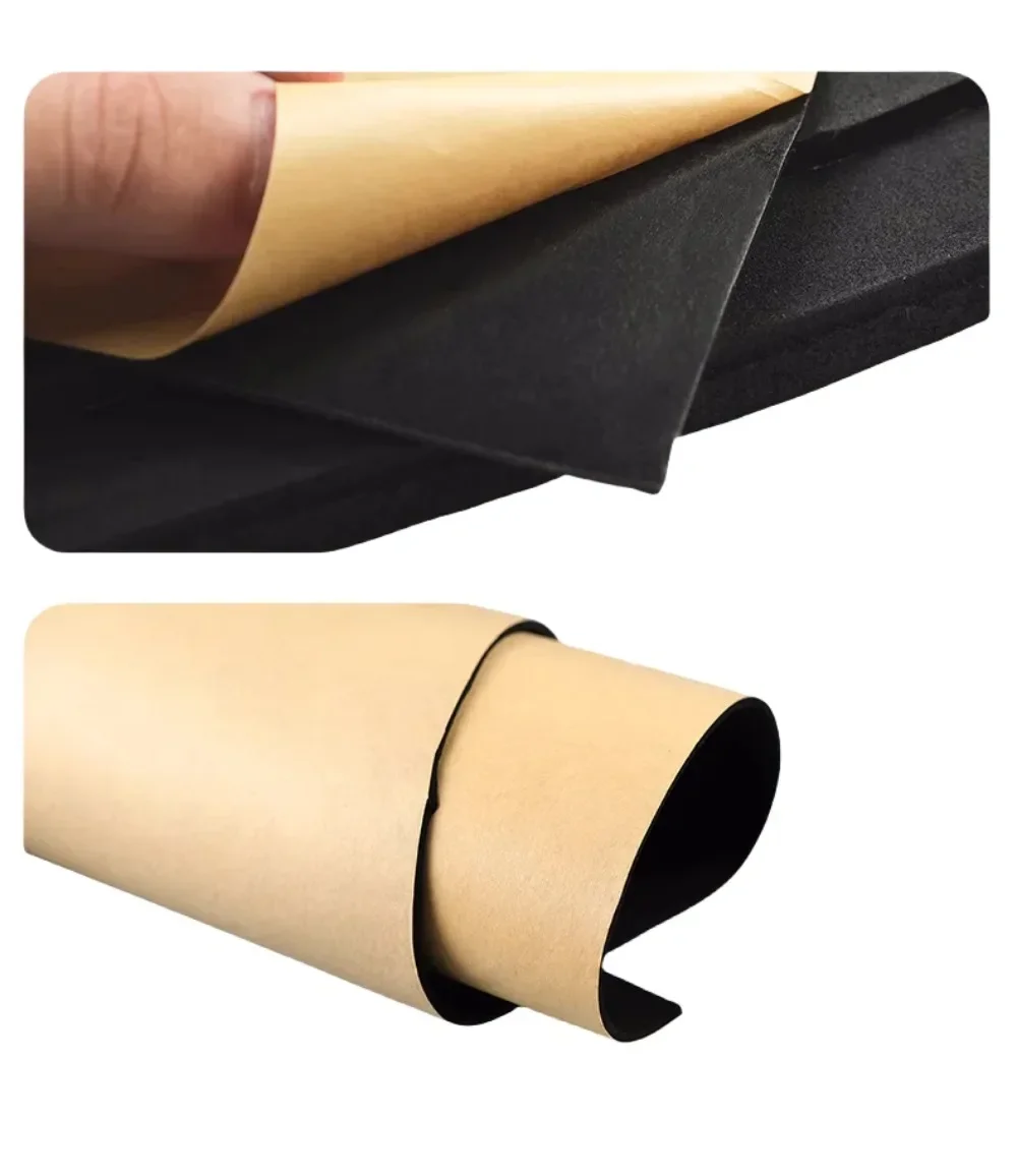 2pcs 2026 Self-adhesive EPDM Foam Rubber Board Sheet Shock-absorbing Sound-insulating for Cushion Seal 50x50cm 50x100cm 1-50mm