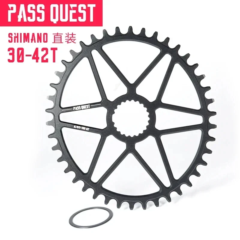 PASS QUEST 0mm offset 30T 32T 34T 36T 38T 40T 42T Oval for Shimano boost direct mount M6100 M7100 M8100 M9100 Black Red