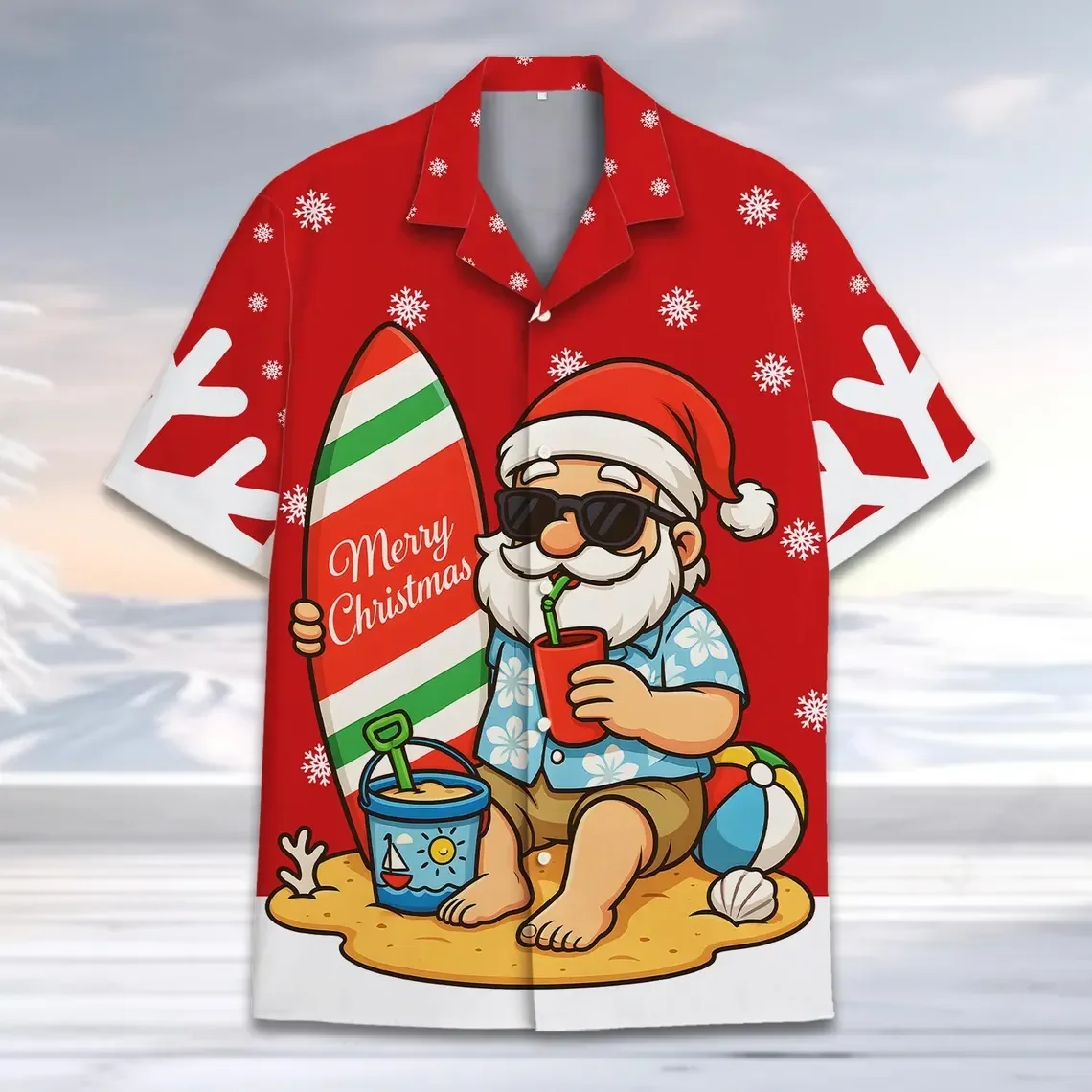 Funny Santa Hawaiian Shirts For Men Xmas Funny Christmas Shirts Mens Hawaiian Shirts Short Sleeve Button Down Shirt Men Gifts