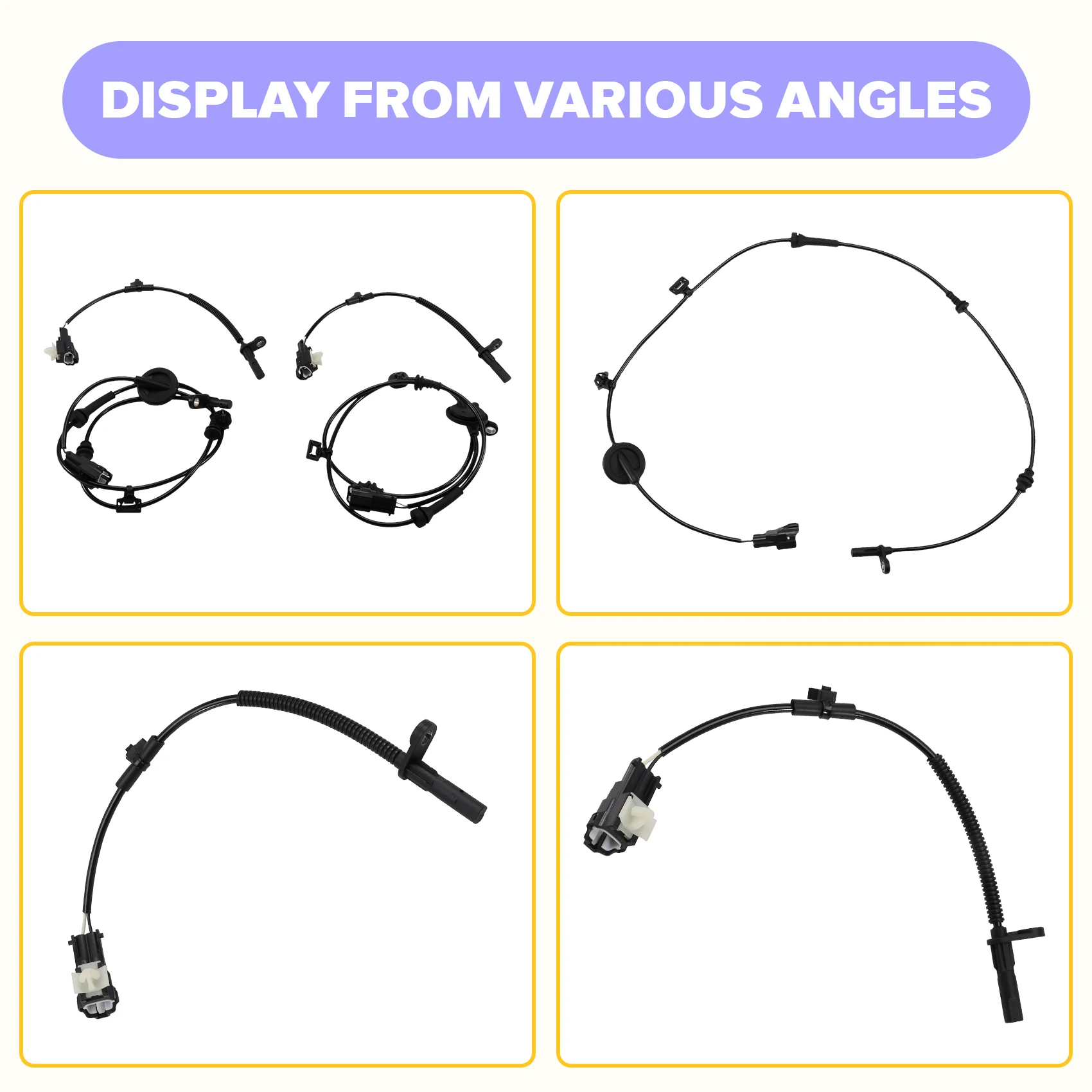 Front Rear Left Right 4Pcs 10433906 10433907 10433909 ABS Wheel Speed Sensor For MG GS And Roewe RX5 2DW-A28K 3