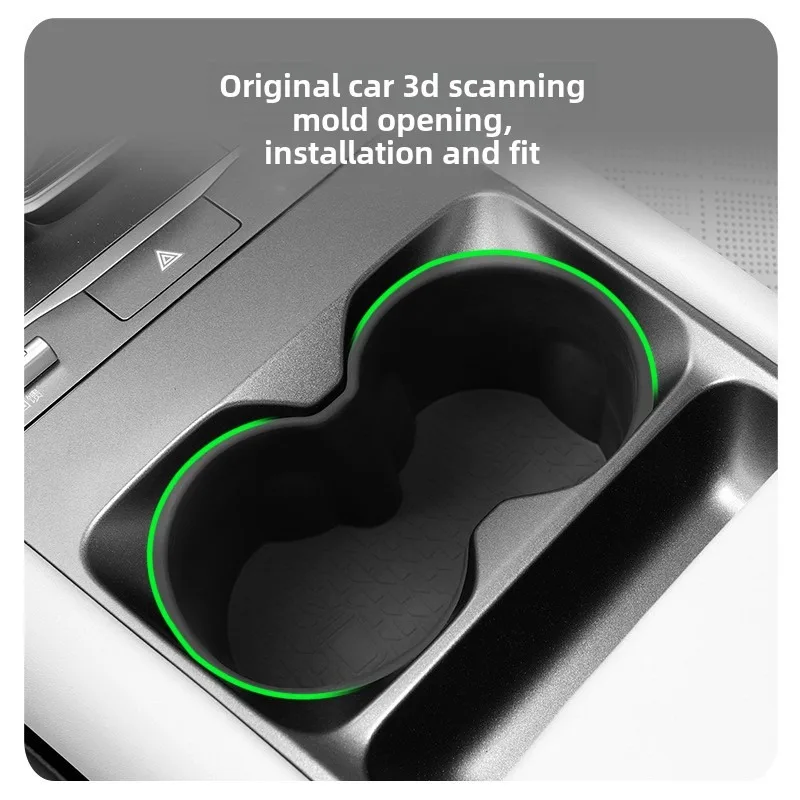 Car Accessories For BYD Yuan Up 2024 2025 Auto storage box set central lower Storage box Wireless charging silicone pad Parts