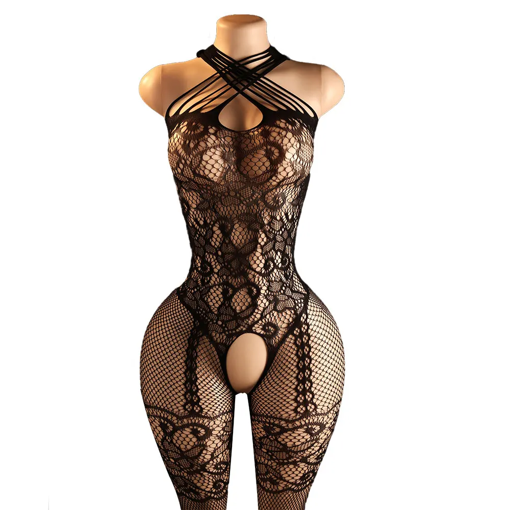 

Women Hot Sexy Sleepwear Lingerie Sheer Babydoll Underwear Body Stocking Chemises Catsuit Bodysuits Plus Size Nightgown