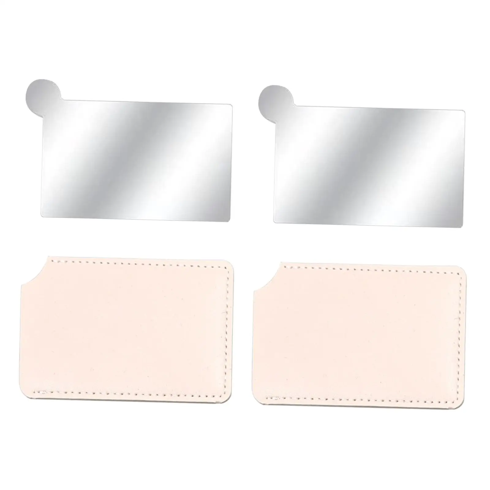 5xMakeup Mirror Purse Mirror Multifunction Mini Miniature Mirror Travel Mirror Yellow