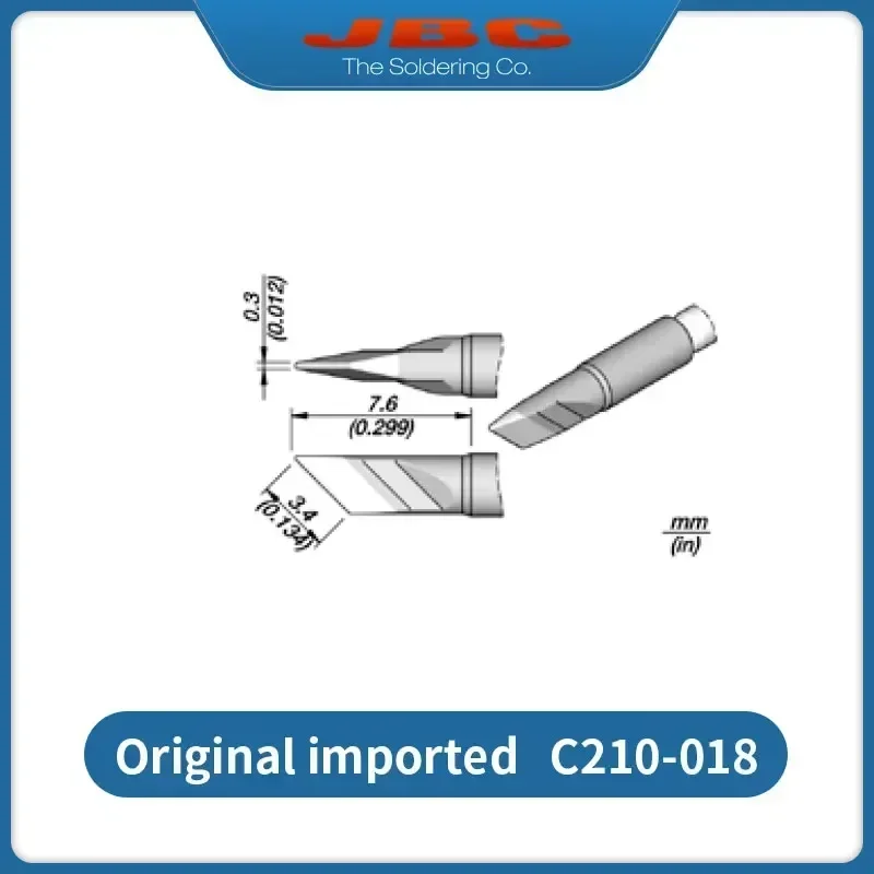 Original JBC C210 Series New Packing C210-002/018/020 Soldering Iron Tip Fit CD-2SHQF Soldering Station Repair Tools