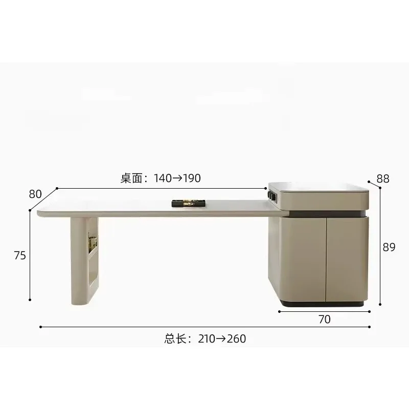 island dining table integrated retractable household rock slab new open kitchen multi-functional middle island dining table