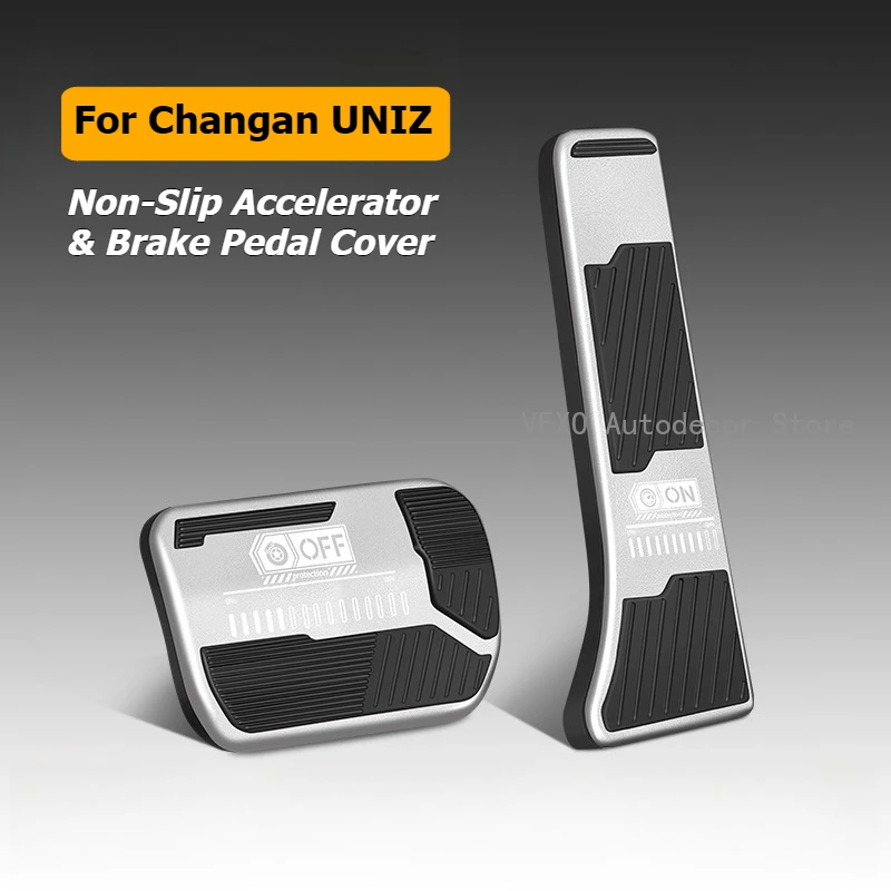 For ‌Changan UNIZ 2025 2026 Car Accelerator Foot Pedals Cover Brake Anti-slip Pedal Footrest Protector Cover Sticker Accessories