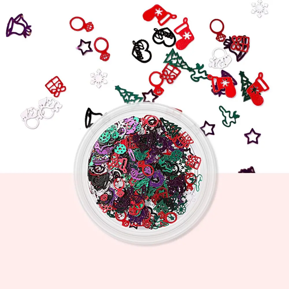 Accessories Nail Jewelry Salon Supplies Snowflake Nail Sequins Nail Flakes Slices 3D Sparkles Sequins Nail Art Decoration
