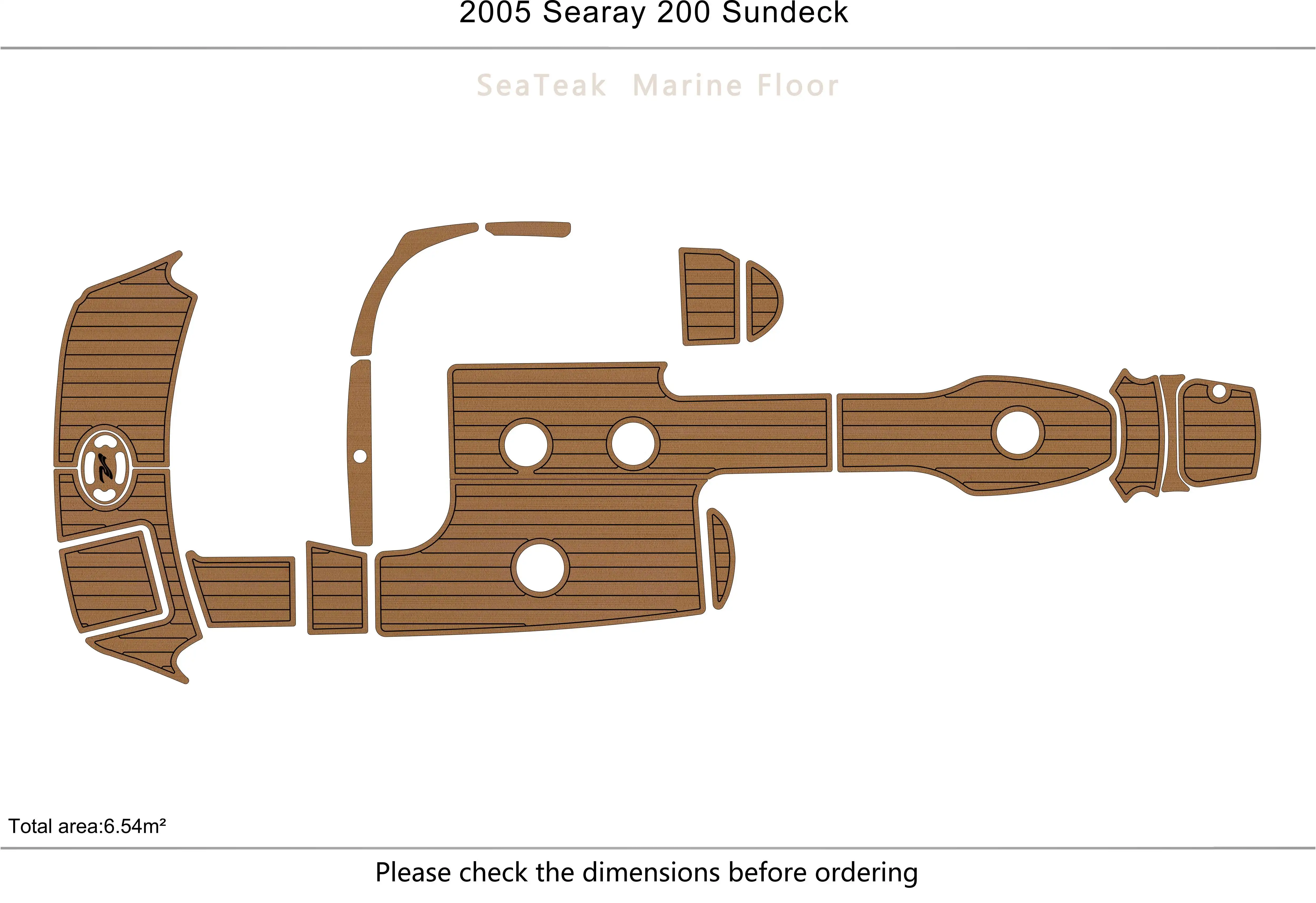 

2005 searay 200 sundeck Cockpit platform EVA fAUX carpet Water Ski Yacht Fishing Boat Non-slip mat floor