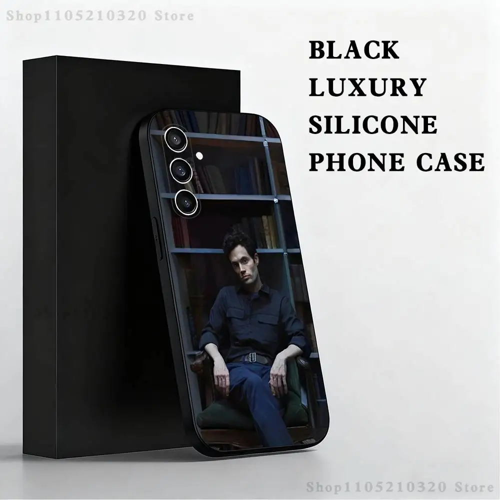 Custodia per telefono Joe G-Goldberg Y-You Series per Samsung S25, S24, S23, S22, S21, S20, S10, Ultra, Plus, Lite, FE, Cover morbida in silicone nero