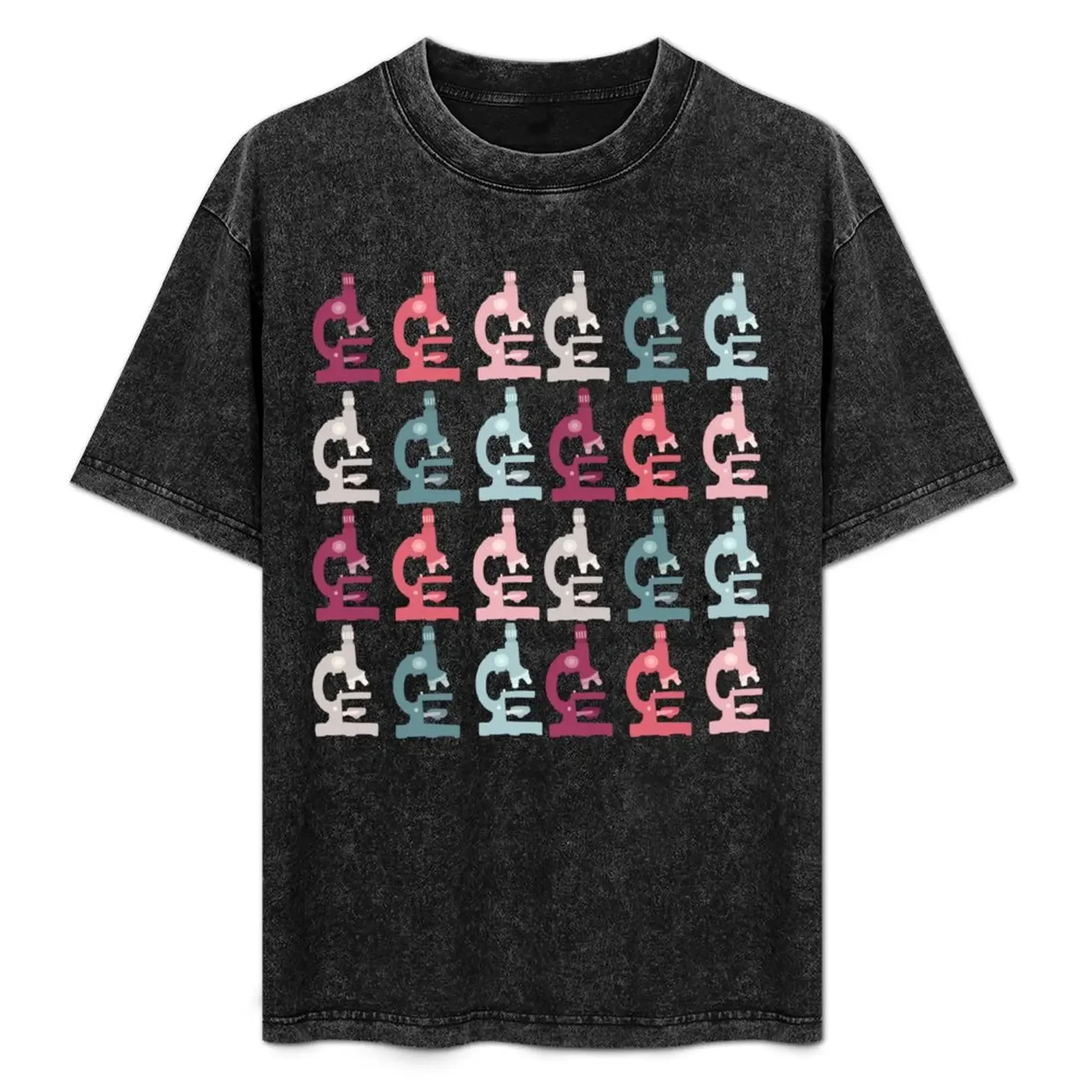 

Valentine Microscopes T-Shirt gifts for boyfriend hippie clothes basketball graphic tees blue lock oversized t shirt men