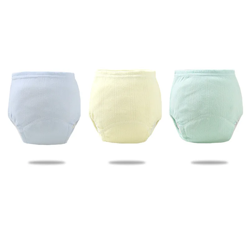 2pcs/lot Newborn Training Pants Cotton Thin Summer Baby Shorts Washable Boy Girls Cloth Diapers Reusable Nappies Infant Panties