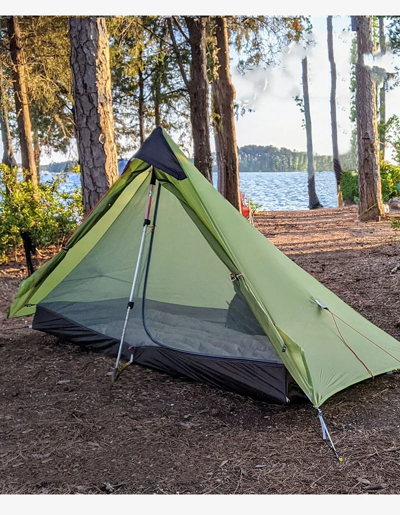 3F UL Gear 2026 Lanshan 1P Zelt Outdoor Camping 15D SilNylon Zelt Ultraleicht 760g Wasserdichtes Stangenloses Zelt für Trekking und Backpacking – Detail 15