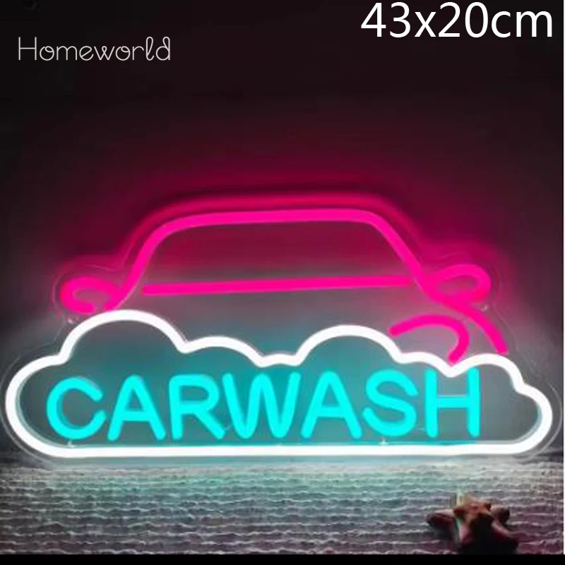 Car Wash LED Neon Lights sign suitable for Design Auto Service  Auto Repair Shop Car Modificatio Car Club  garage decoration