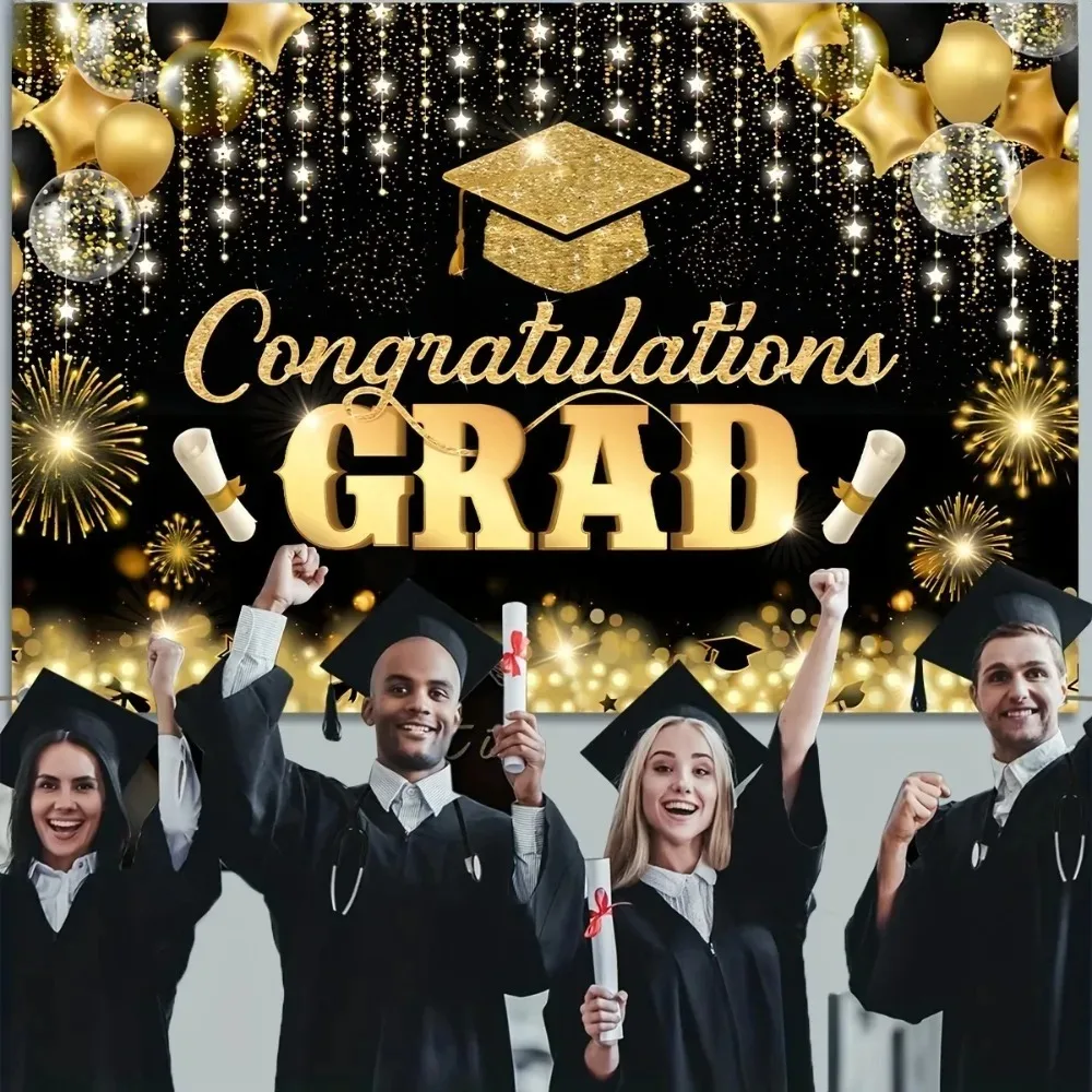 Happy Graduation Backdrop for Photo Class of 2025 Congrats Grad Prom Party Congratulations Graduates Photography Background
