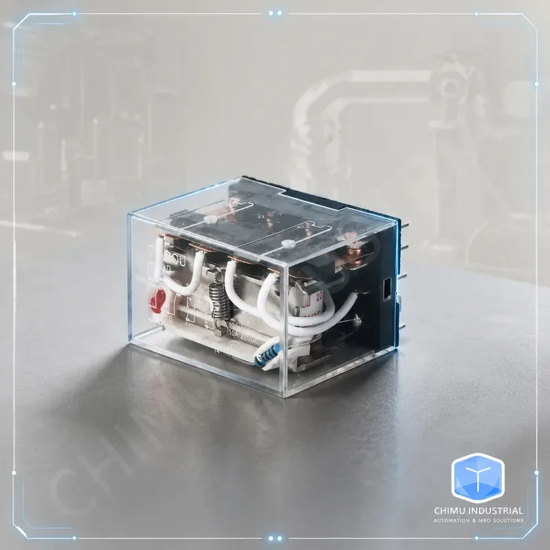 【CHIMU INDUSTRIAL】 10A Small Relay HH64P LY4NJ with Lamp 14 Pin Silver Contact for Industrial Control