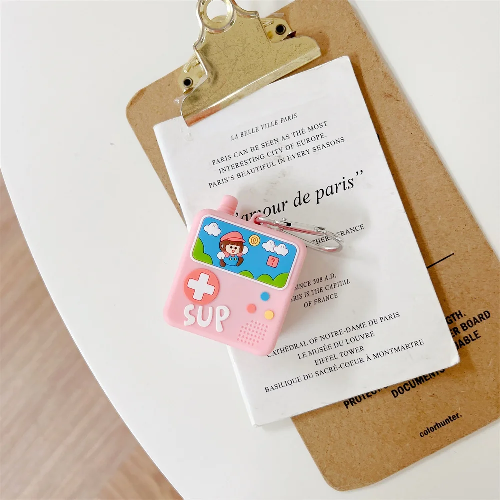 لطيف الكرتون لعبة وحدة التحكم الوردي سيليكون سماعة غطاء لسامسونج غالاكسي براعم برو سماعة حالة ل غالاكسي براعم لايف براعم 2pro