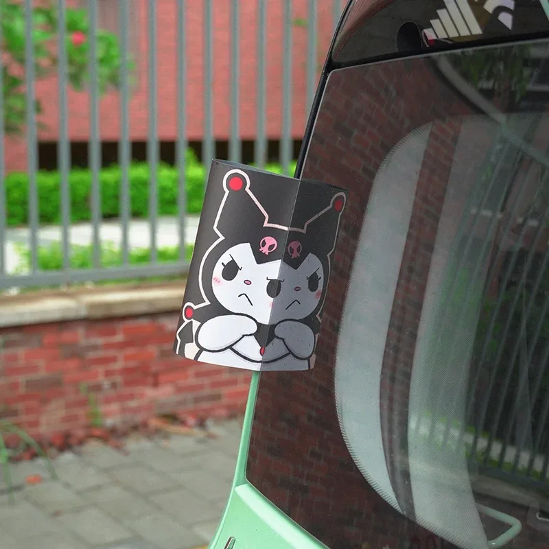 Sanrio Car Washable Label Sticker Kuromi My Melody Cartoon Cute Car Tail Door Decoration Sticker Car Accessories Gift