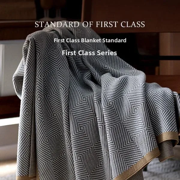  Airplane First Class Blanket Lightweight Air Conditioning Car Sofa Office Nap Woolen Shawl Cover Blanket