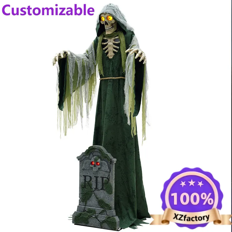 Factory Direct 2026 Halloween new product - Cemetery Grim Reaper Electric Mechanical Figurine - Haunted House, Secret Chamber