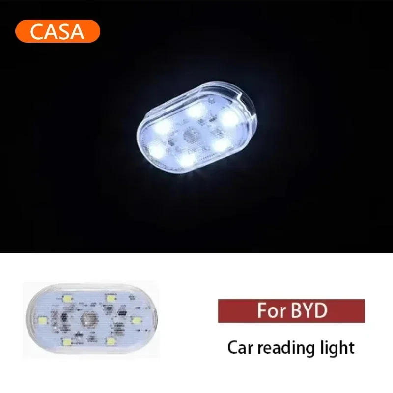 Car Roof LED Lights for BYD Dolphin Seagull Rear Reading Lights Rear Seat Trunk Lighting Interior Supplies Interior Accessories