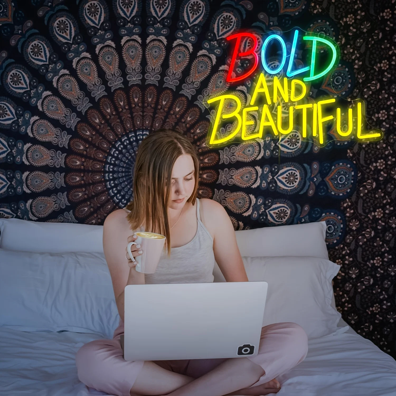 Смелая и красивая неоновая вывеска, светодиодное неоновое украшение на стену, красочный текст, освещение комнаты, свадьбы, вечеринки, семейного бара, украшение, вывеска