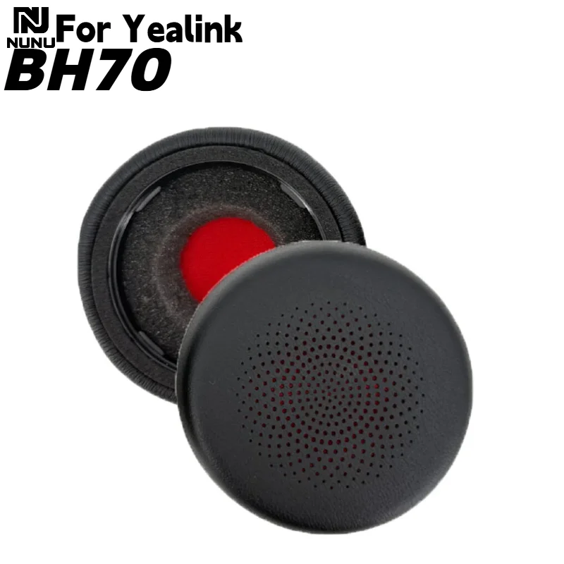 NUNU Replacement Protein skin Ear Pads With buckle for Yealink BH70 Headphones Earmuff Repair Parts