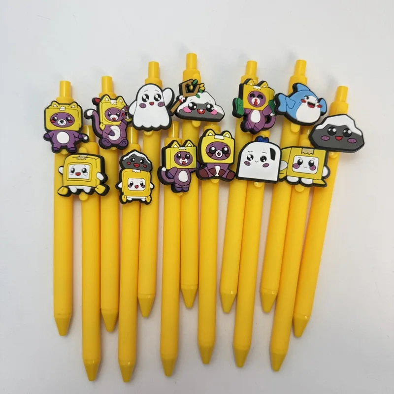20/30pcs Creative, simple, cute square box elf-shaped retractable ballpoint pen Campus Design Back-to-School Season Box Family S