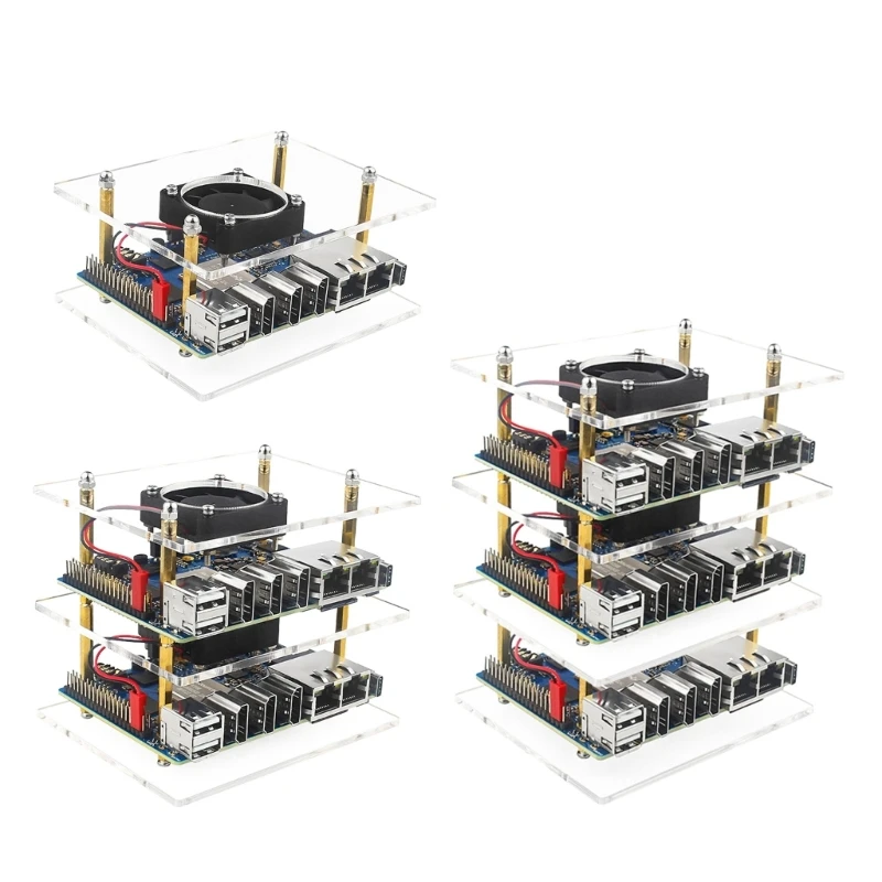 

Functional Acrylic Housing Case for OrangePi 5 Transparent Cover Box C1FD