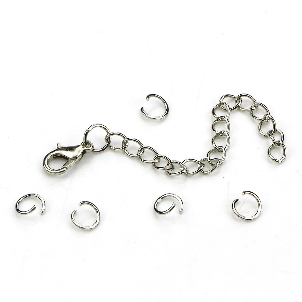 

200Pcs DIY Jewelry Making Findings Iron Accessories for Necklace Bracelet Earrings Keychain Projects Jewelry Making Findings