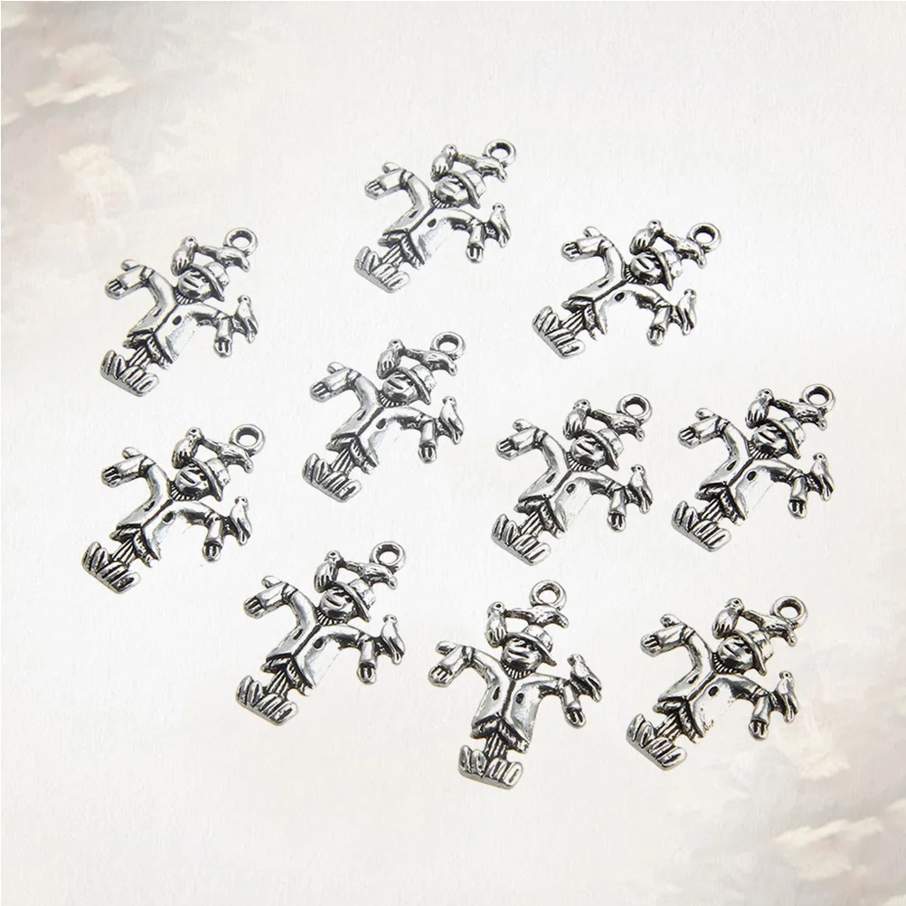 

30pcs Stainless Steel Scarecrow Shape Pendants For Necklace Diy Jewelry Making Craft Accessories Mini Pendant Charms Decor