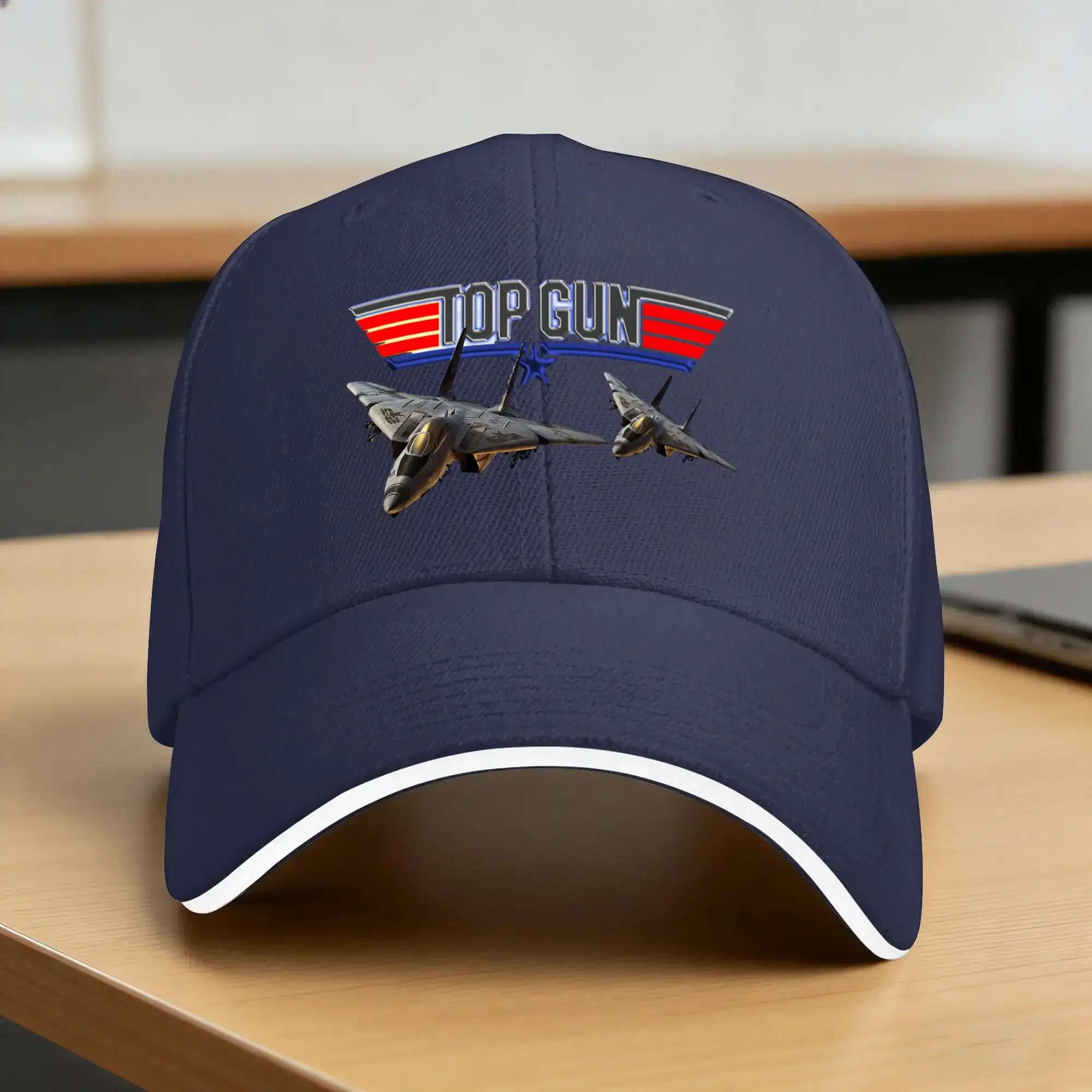 Top Gun Baseball Cap Hunting Camping Sun-Proof Trucker Hat Men Women Stylish Print Snapback Cap