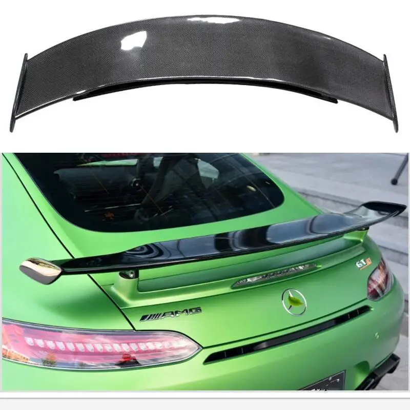 For Mercedes Benz AMG GT GTS GTC 2015-2023 2-Door Real Carbon Fiber Rear Trunk Wing Roof Top Spoiler Full body Kit