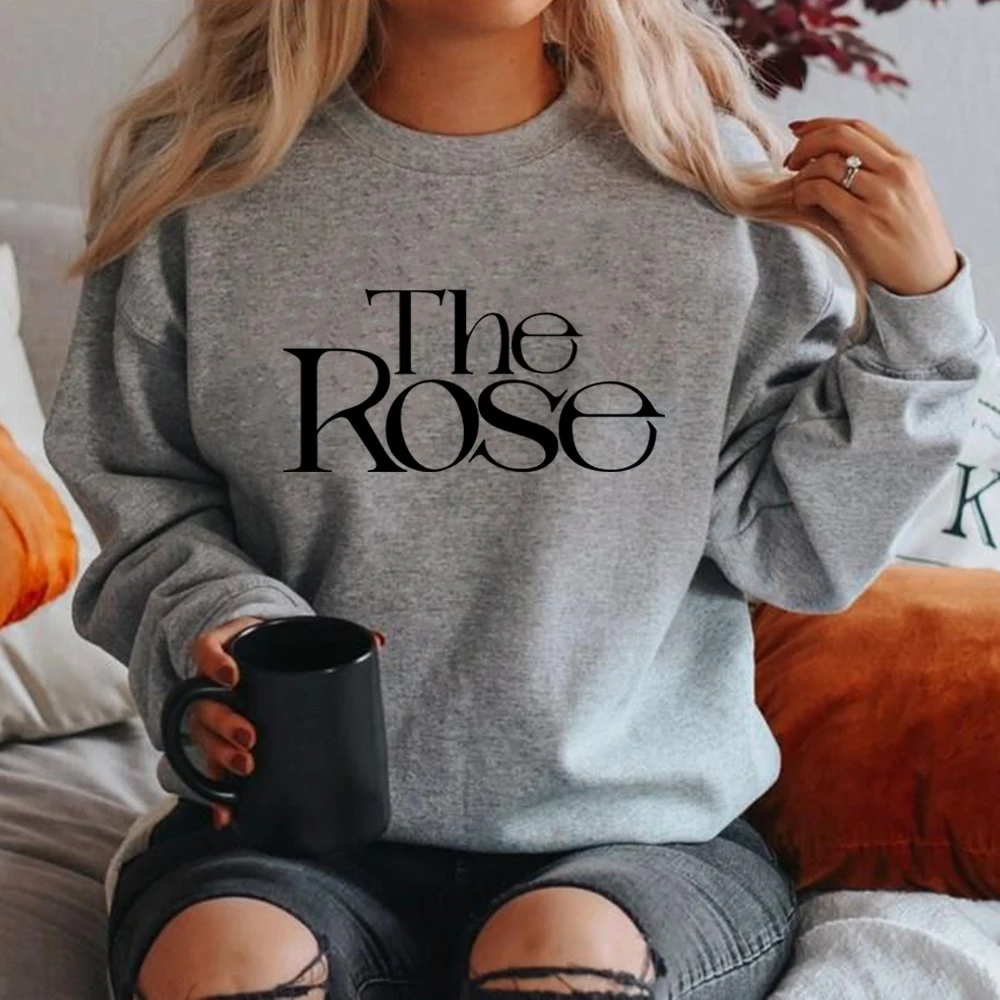 The Rose Kpop Sweatshirt Back To Me Sweatshirt Korean Group Sweater Women Long Sleeve Pullover Garphic Hoodies Streetwear Tops